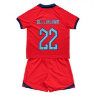England Jude Bellingham #22 Auswärts Trikotsatz Kinder WM 2022 Kurzarm (+ Kurze Hosen)